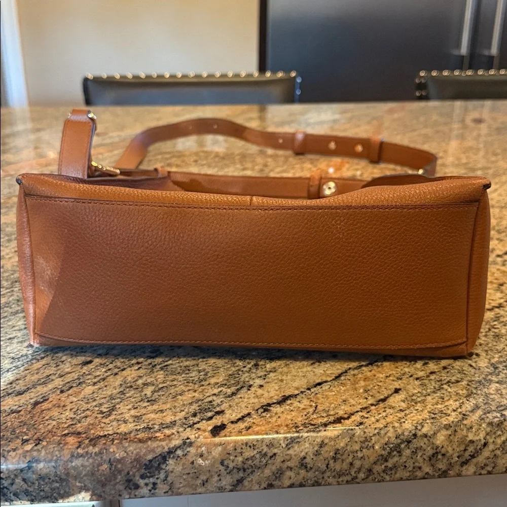 Tan Leather Cole Haan Crossbody Bag - Picture 3 of 4